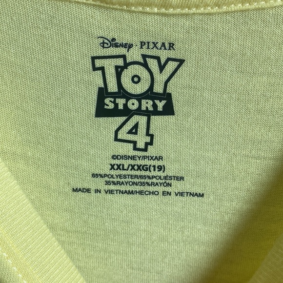 Disney Toy Story 4 yellow girl power t shirt XXL - Picture 3 of 3